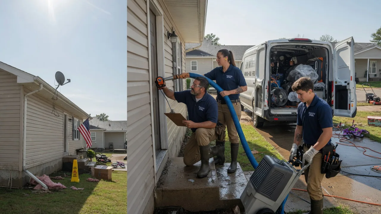 Ceiling Water Damage Restoration in Erie, ND near me